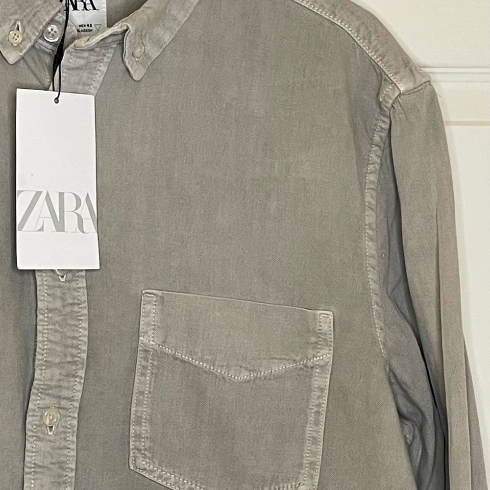 Bundle of Men’s shirts: Zara NWT and J. Crew EUC Size Large - Picture 9 of 12